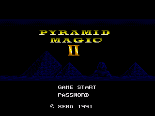 Game Pyramid Magic II (Sega Mega Drive - gen)