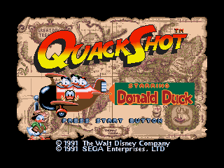 Game Quack Shot Starring Donald Duck (Sega Mega Drive - gen)