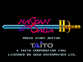 Game Rastan Saga II (Sega Mega Drive - gen)