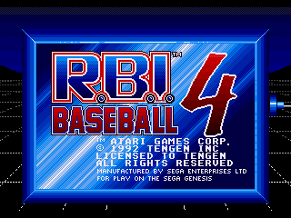 Game RBI Baseball 4 (Sega Mega Drive - gen)