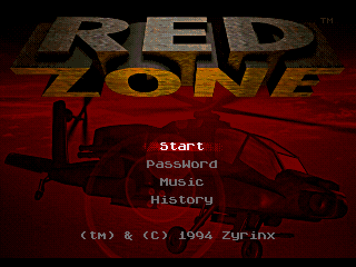 Game Red Zone (Sega Mega Drive - gen)