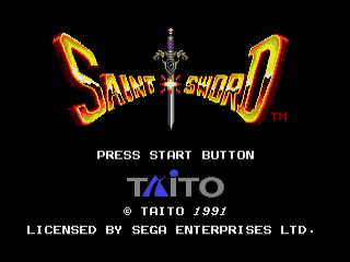 Game Saint Sword (Sega Mega Drive - gen)