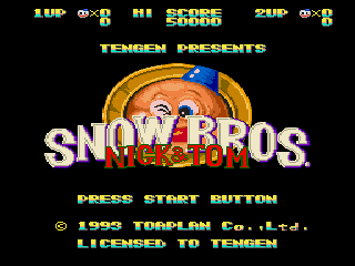 Обложка игры Snow Bros. - Nick & Tom