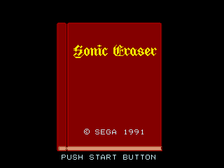 Game Sonic Eraser (Sega Mega Drive - gen)