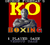 Game George Foreman (Game Gear - gg)