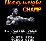 Game Heavy Weight Champ (Game Gear - gg)