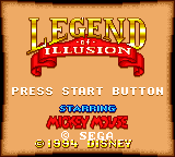 Game Legend of Illusion Starring Mickey Mouse (Game Gear - gg)