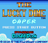 Game Lucky Dime Caper, The - Starring Donald Duck (Game Gear - gg)