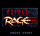 Game Primal Rage (Game Gear - gg)