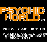 Game Psychic World (Game Gear - gg)