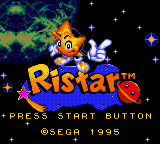 Game Ristar the Shooting Star (Game Gear - gg)