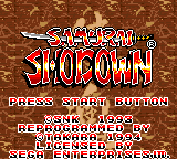 Game Samurai Shodown (Game Gear - gg)