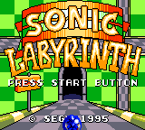 Game Sonic Labyrinth (Game Gear - gg)