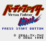 Game Virtua Fighter Mini (Game Gear - gg)