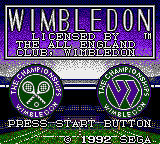 Game Wimbledon (Game Gear - gg)
