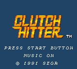 Game Clutch Hitter (Game Gear - gg)