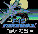 Game F-15 Strike Eagle (Game Gear - gg)