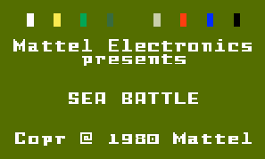 Game Sea Battle (Intellivision - intv)