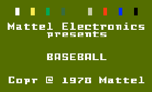Game Baseball (Intellivision - intv)