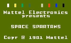 Game Space Spartans (Intellivision - intv)