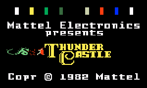 Game Thunder Castle (Intellivision - intv)