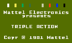 Game Triple Action (Intellivision - intv)