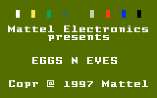Game Eggs ?n? Eyes by Scott Nudds (Intellivision - intv)
