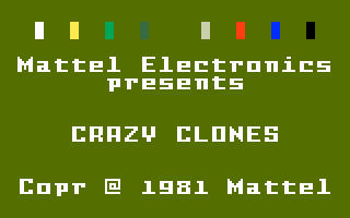 Game Crazy Clones (Intellivision - intv)
