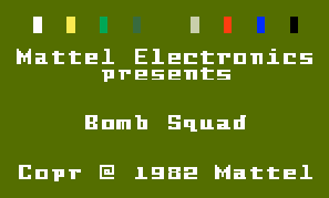 Game Bomb Squad (Intellivision - intv)