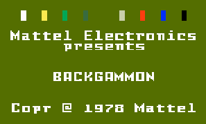 Game ABPA Backgammon (Intellivision - intv)