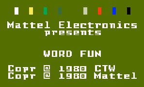 Game Electric Company - Word Fun (Intellivision - intv)