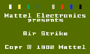 Game Air Strike (Intellivision - intv)