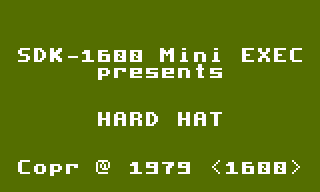 Game Hard Hat (Intellivision - intv)