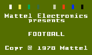 Game NFL Football (Intellivision - intv)