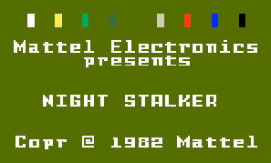 Game Night Stalker (Intellivision - intv)