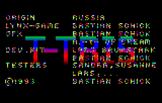 Game T-Tris (Atari Lynx - lynx)