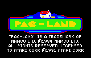 Обложка игры Pac-Land
