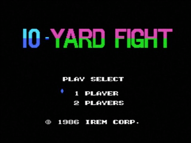 Game 10 Yard Fight (Machines with Software eXchangeability - msx1)