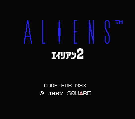 Game Alien 2 (Machines with Software eXchangeability - msx1)