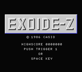 Game Exoide-Z (Machines with Software eXchangeability - msx1)