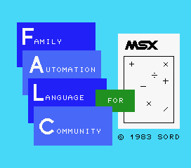Game Falc (Machines with Software eXchangeability - msx1)