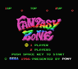 Game Fantasy Zone 1 (Machines with Software eXchangeability - msx1)