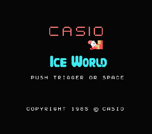 Game Ice World (Machines with Software eXchangeability - msx1)