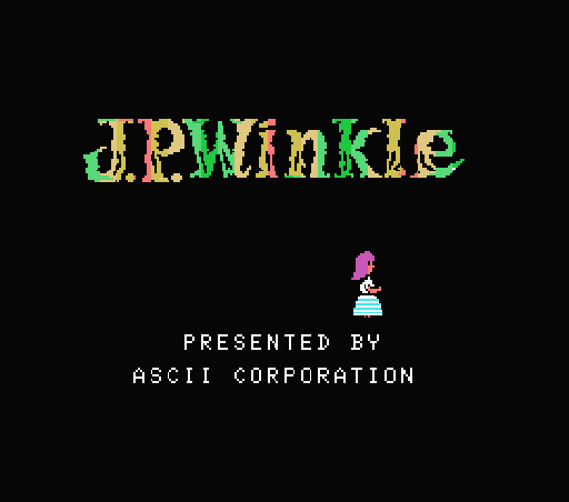 Game J.P. Winkle (Machines with Software eXchangeability - msx1)