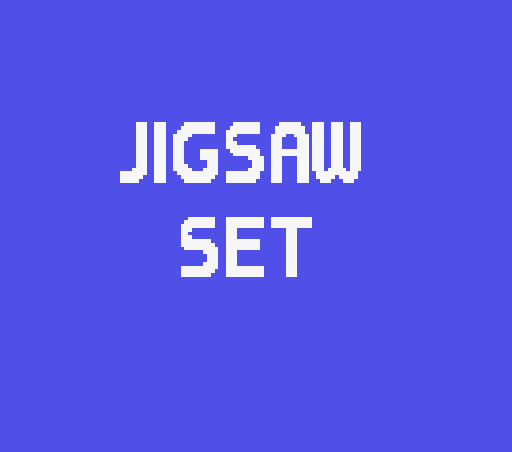 Game Jigsaw Set (Machines with Software eXchangeability - msx1)