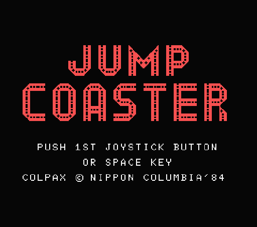 Game Jump Coaster (Machines with Software eXchangeability - msx1)