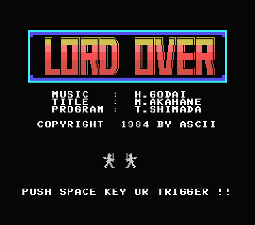 Game Lord Over (Machines with Software eXchangeability - msx1)