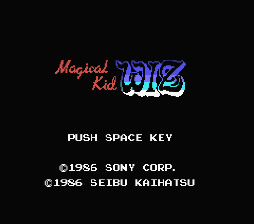 Game Magical Kid Wiz (Machines with Software eXchangeability - msx1)