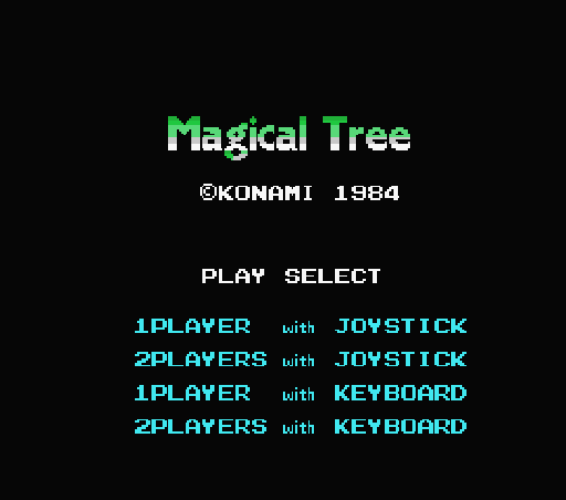 Game Magical Tree (Machines with Software eXchangeability - msx1)