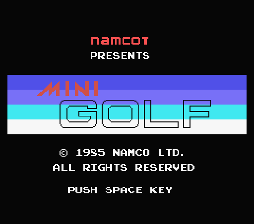 Game Mini Golf (Machines with Software eXchangeability - msx1)